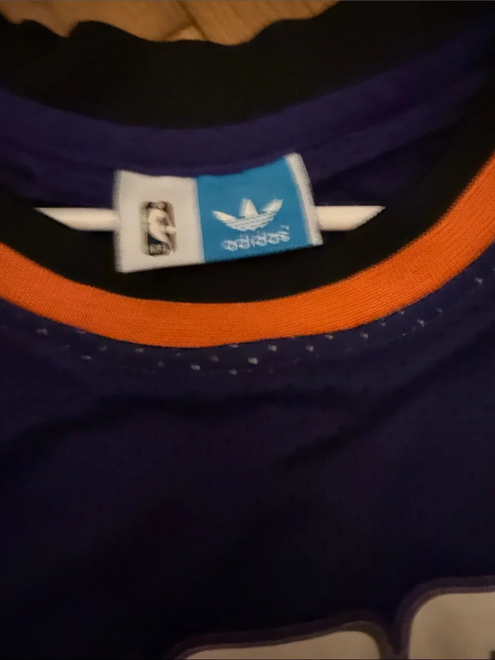 adidas Phoenix Suns Purple and Orange #34 Kids Basketball Jersey